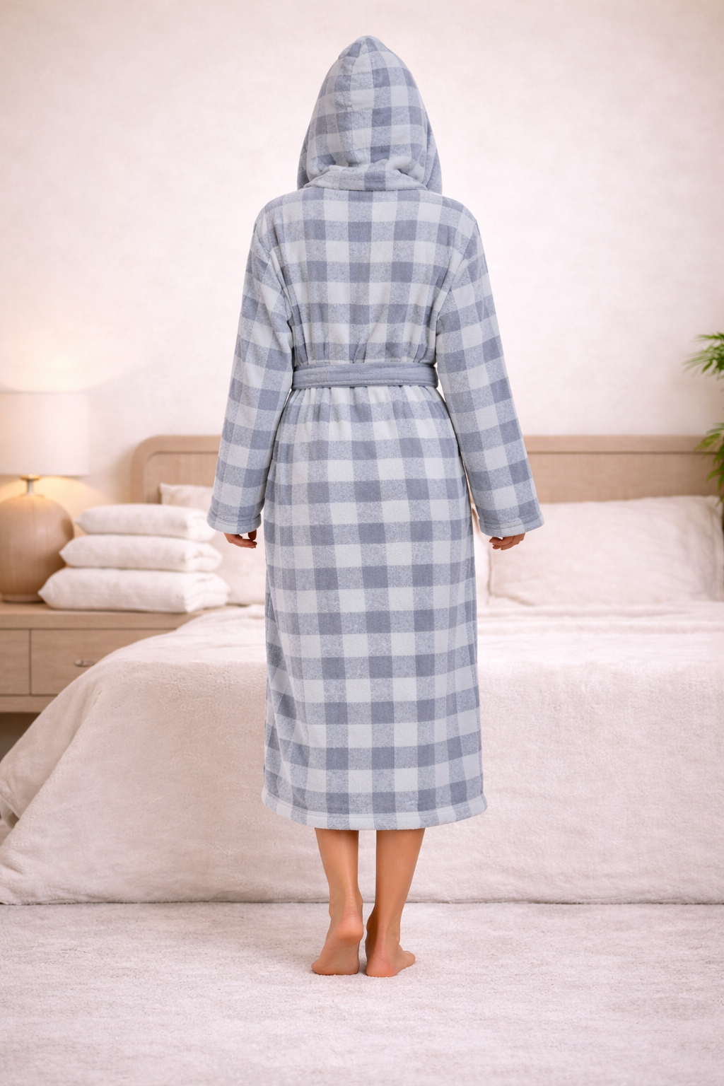 Ultra-Warm Luxury Plush Bath Women Robe